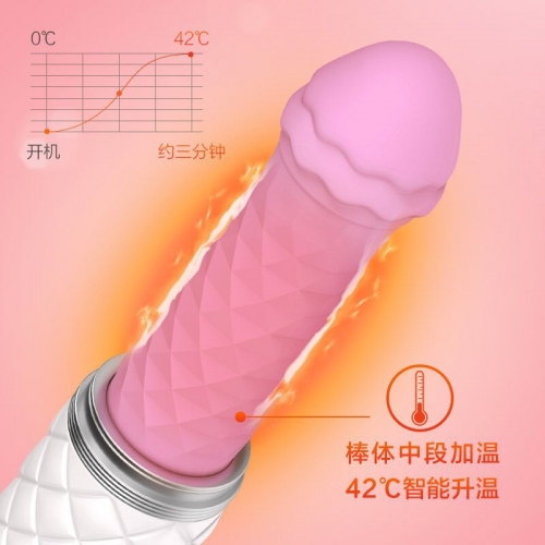 女用炮機-LELO-Feisty 俊美震動伸縮炮機 仿真人加溫